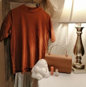 Thai Tea color Funnel/MockNeck